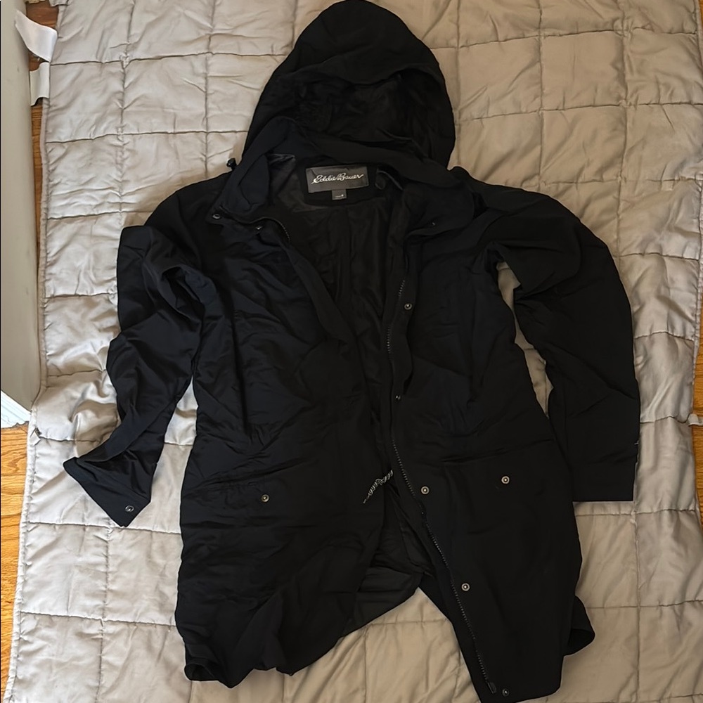 Eddie Bauer Black Utility Jacket Contemporary Style